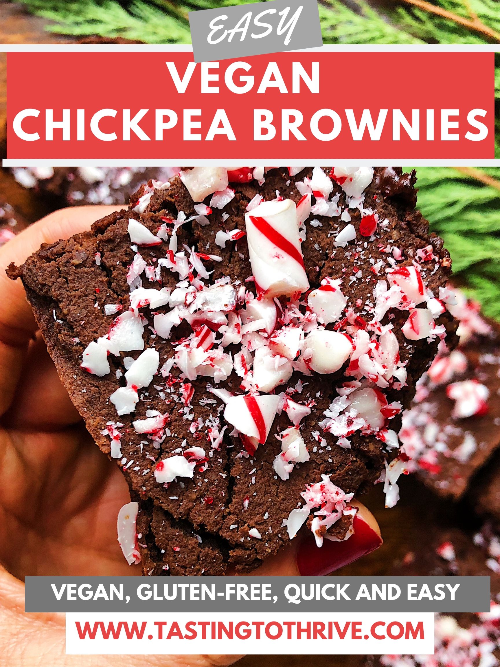 Easy Vegan Chickpea Brownies