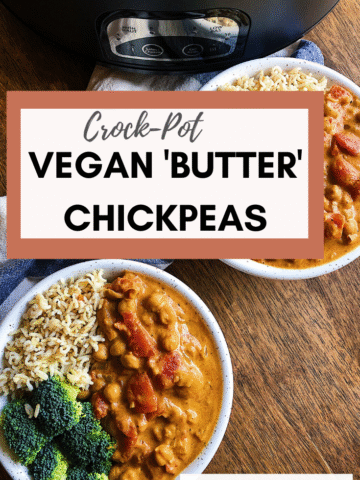 Vegan butter chickpeas