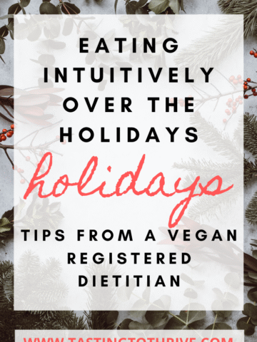 Eating intuitively over the holidays