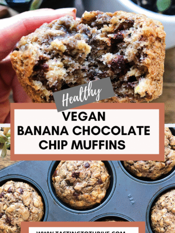 Healthy Vegan Banana Muffins