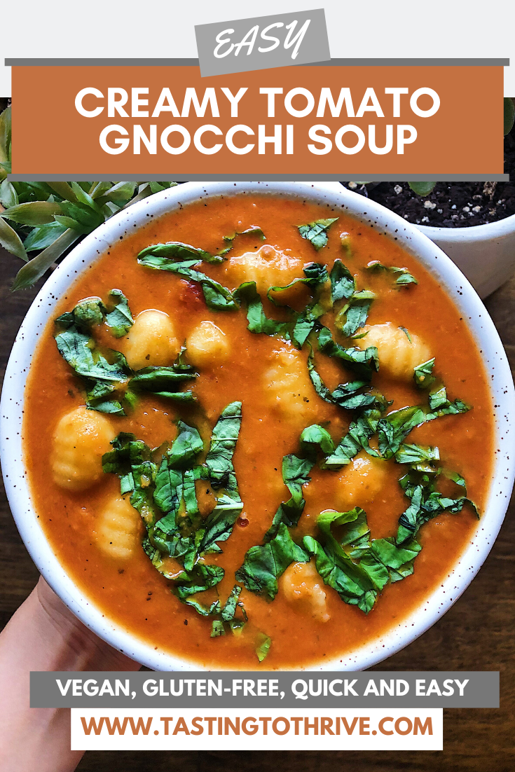 Easy Vegan Tomato Gnocchi Soup