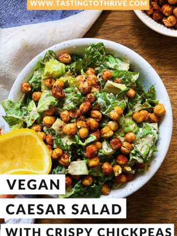 VEGAN CAESAR SALAD RECIPE pin