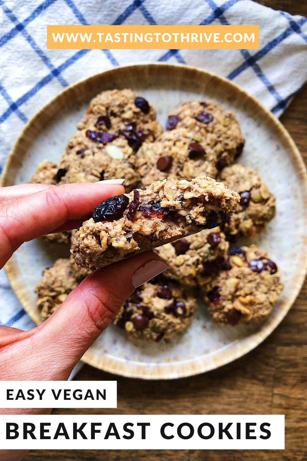 EASY VEGAN BREAKFAST COOKIES