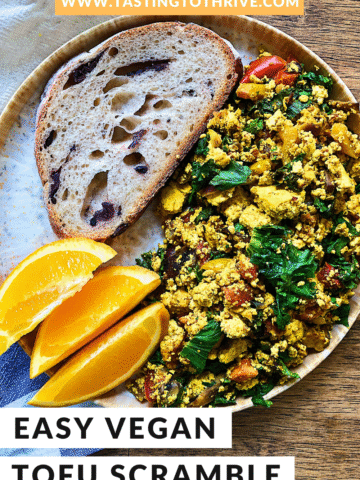 Easy vegan tofu scramble recipe