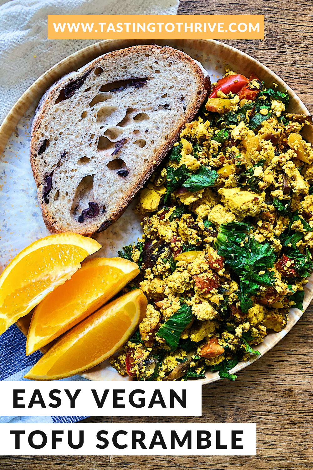 Easy vegan tofu scramble recipe
