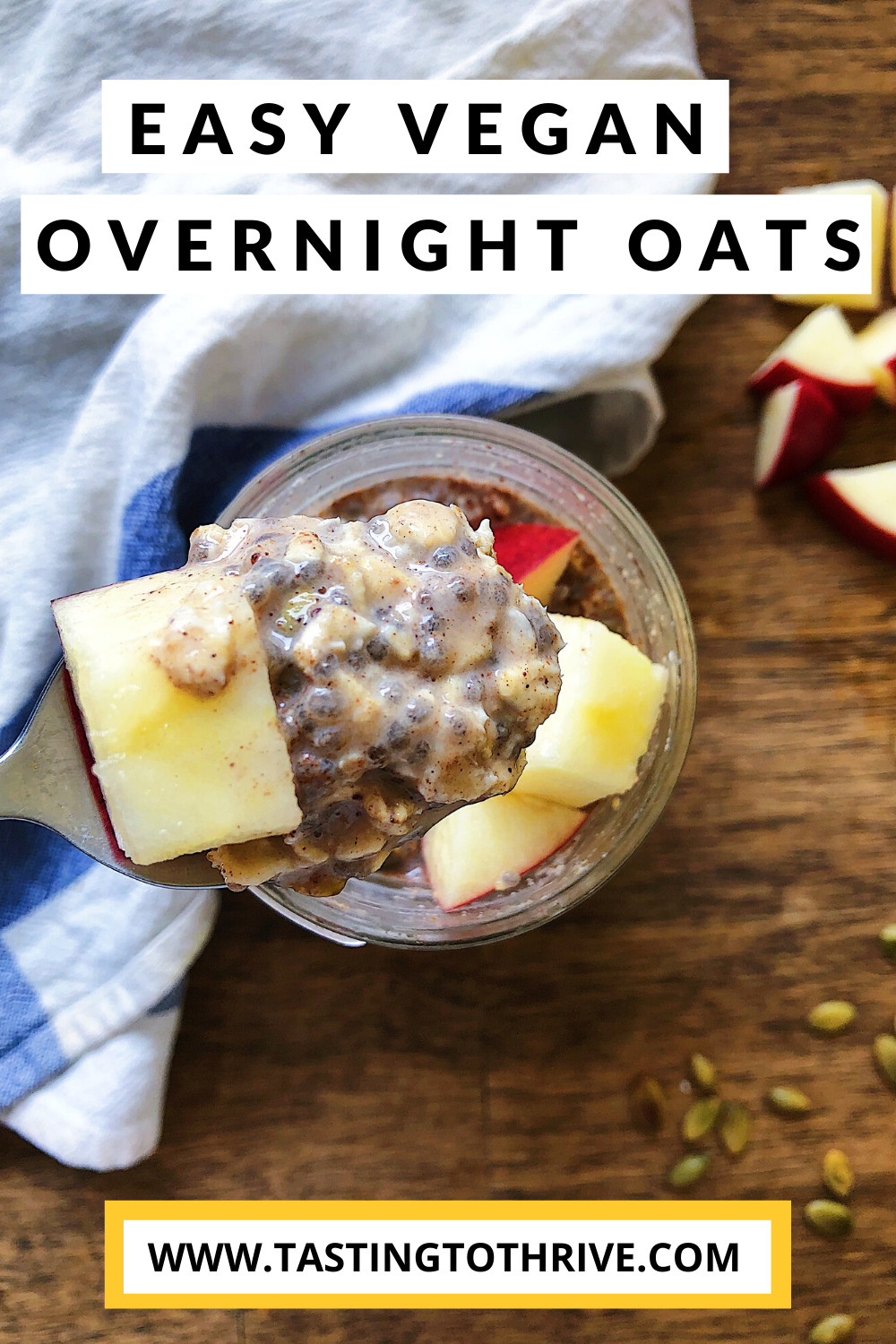 Easy vegan overnight oats