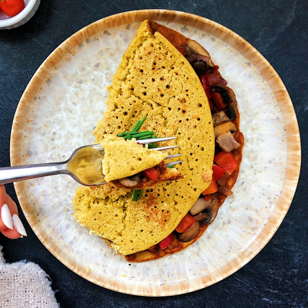 Vegan Egg Chickpea Omelette