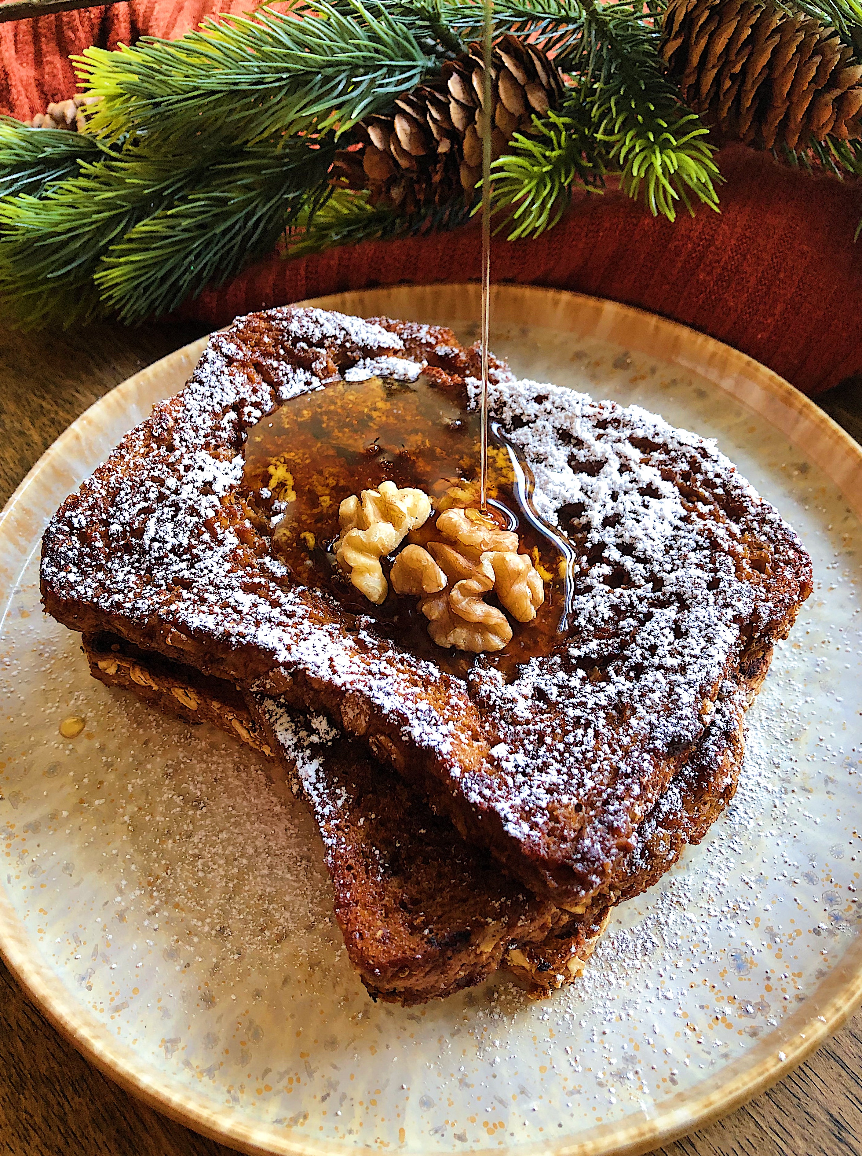 Gingerbread Vegan French Toast