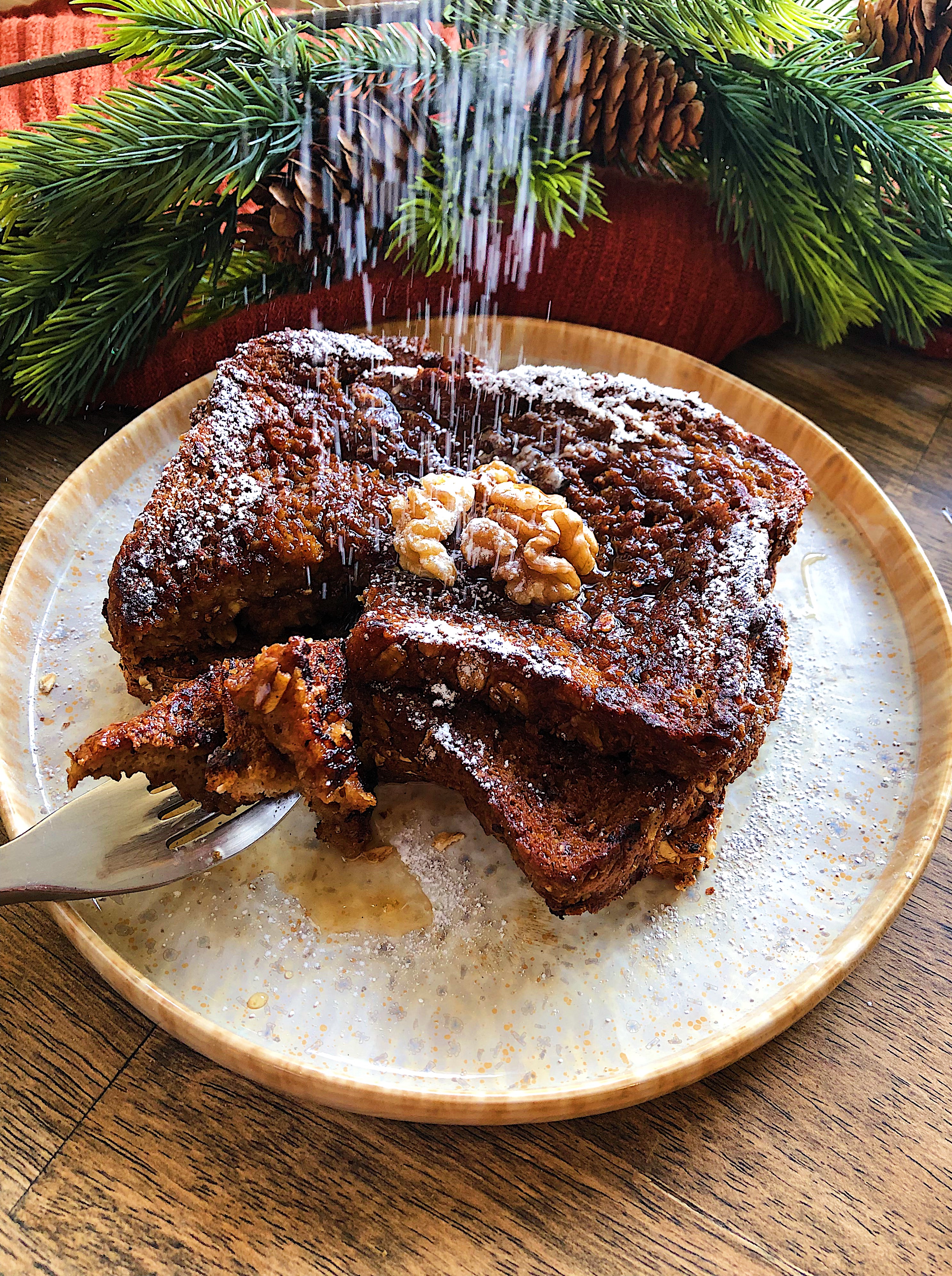 Gingerbread Vegan French Toast