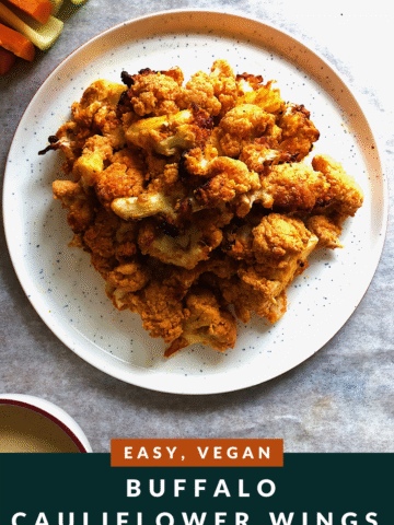 HEALTHY EASY VEGAN CAULIFLOWER WINGS