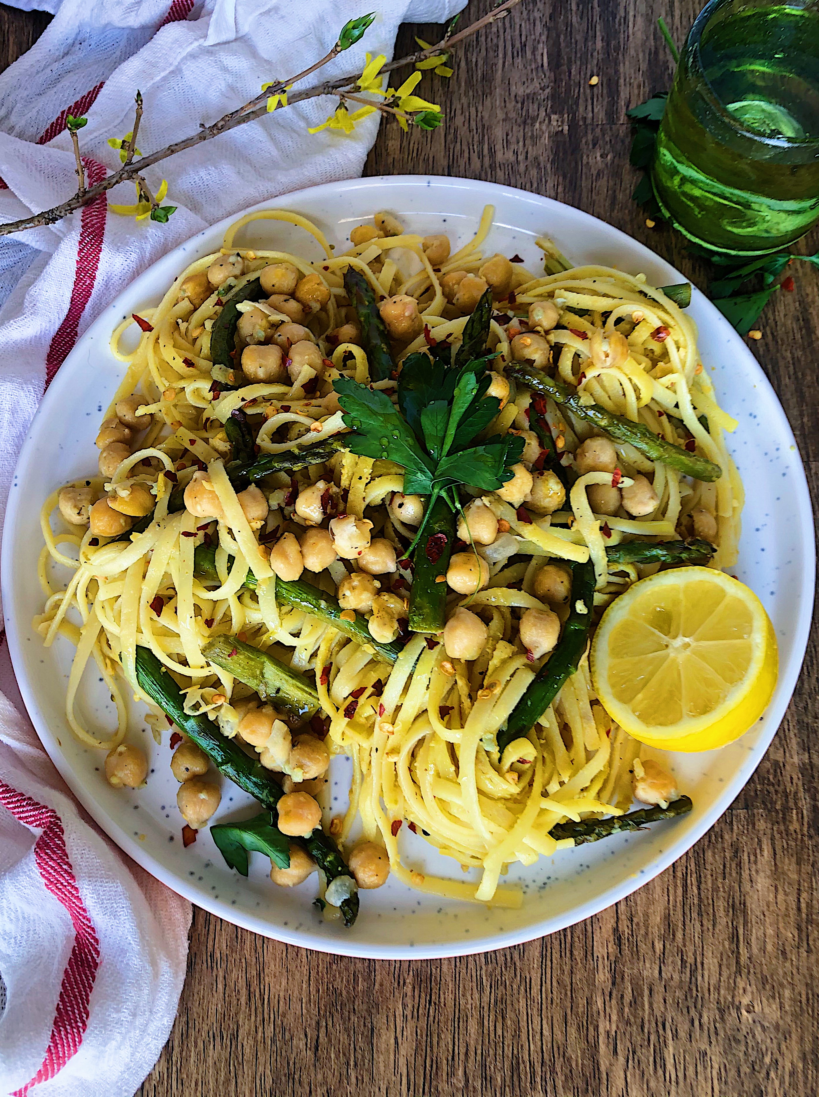 Vegan Lemon Asparagus Pasta