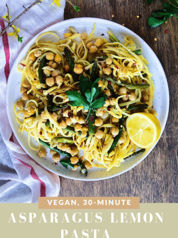 Vegan Lemon Asparagus Pasta
