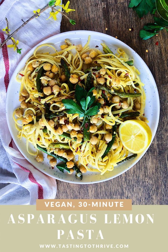 Vegan Lemon Asparagus Pasta Lauren McNeill, RD, MPH