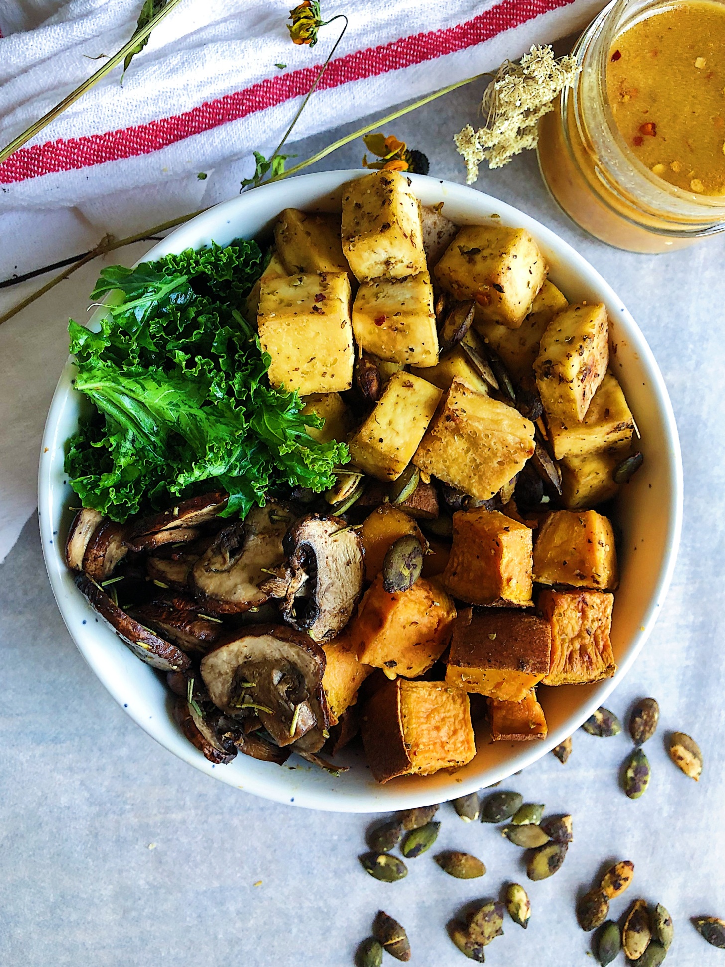 Vegan MISO SESAME TOFU BOWL RECIPE