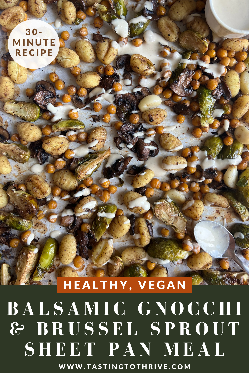 HEALTHY VEGAN Balsamic Gnocchi & Brussel Sprout Sheet Pan Meal-2