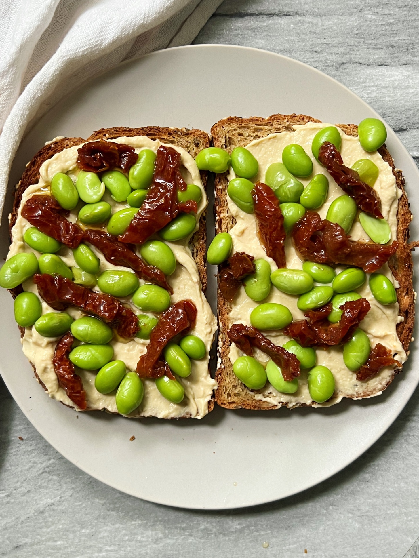 Sundried Tomato & Hummus Toast