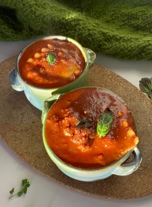 Easy Vegan Lasagna Soup