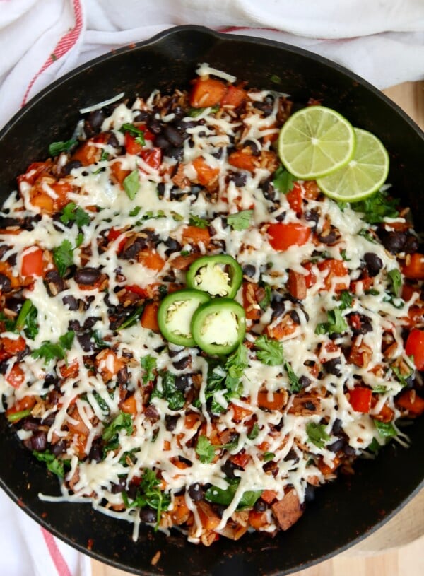 30-Minute Healthy Black Bean Sweet Potato Skillet